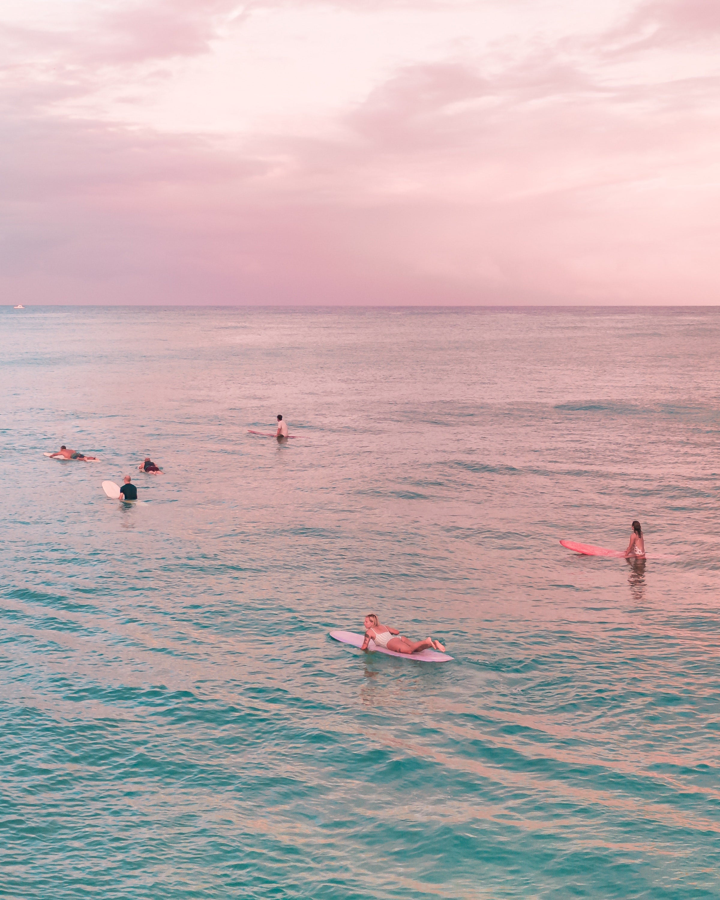 surfers in the ocean