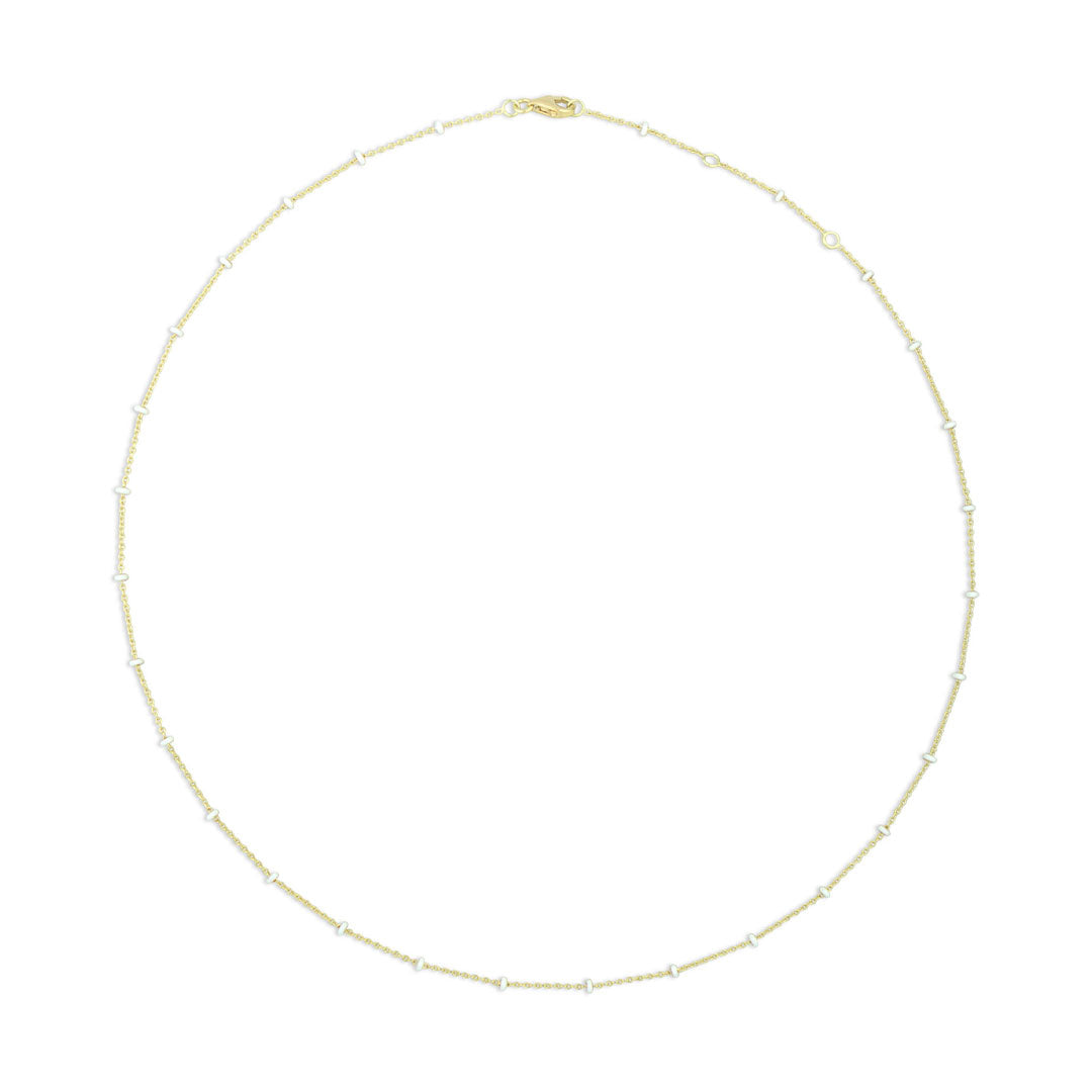 Coastal Enamel Necklace - White